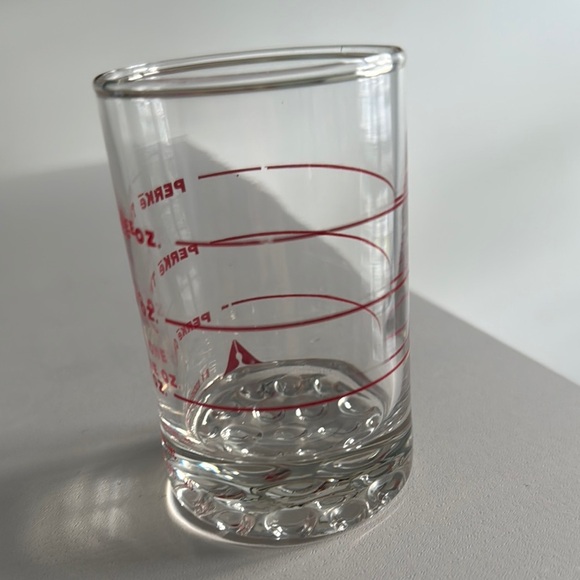 Vintage Glass Pharmaceutical Measuring Glass with Weighted Bottom - Picture 3 of 7